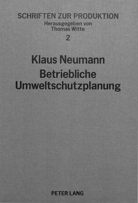 bokomslag Betriebliche Umweltschutzplanung Mit Hilfe Der Simulation