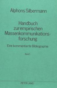 bokomslag Handbuch Zur Empirischen Massenkommunikationsforschung