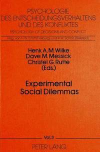 bokomslag Experimental Social Dilemmas