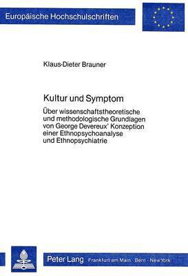 bokomslag Kultur Und Symptom