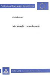bokomslag Morales de Lucien Leuwen