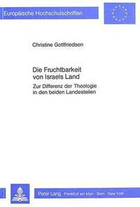 bokomslag Die Fruchtbarkeit Von Israels Land