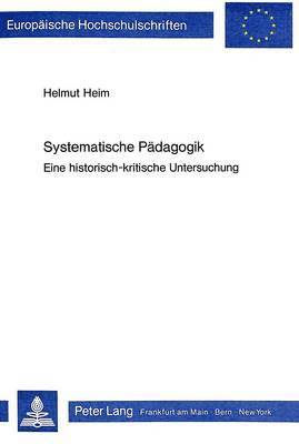 Systematische Paedagogik 1