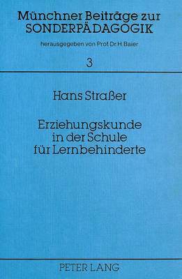 bokomslag Erziehungskunde in Der Schule Fuer Lernbehinderte