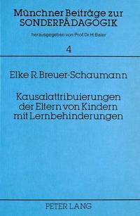 bokomslag Kausalattribuierungen Der Eltern Von Kindern Mit Lernbehinderung