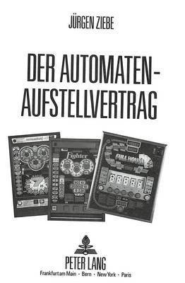 bokomslag Der Automatenaufstellvertrag