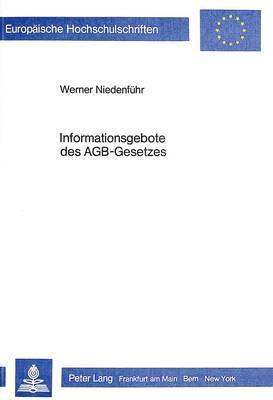 Informationsgebote Des Agb-Gesetzes 1