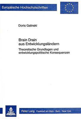 bokomslag Brain Drain Aus Entwicklungslaendern