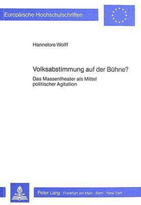 bokomslag Volksabstimmung Auf Der Buehne?