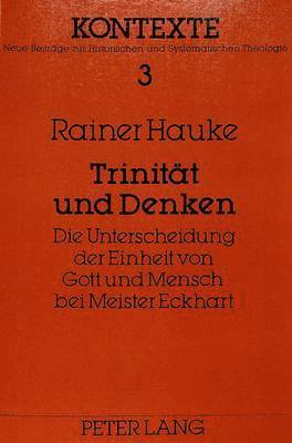 bokomslag Trinitaet Und Denken