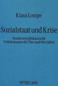 bokomslag Sozialstaat Und Krise