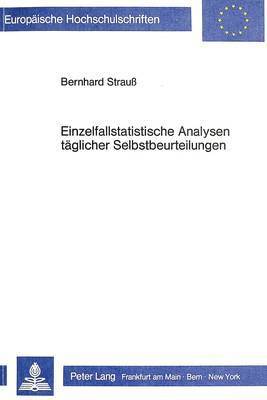 bokomslag Einzelfallstatistische Analysen Taeglicher Selbstbeurteilungen