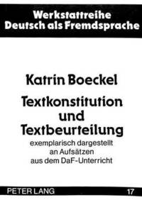 bokomslag Textkonstitution Und Textbeurteilung