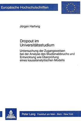 bokomslag Dropout Im Universitaetsstudium