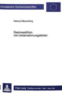 bokomslag Desinvestition Von Unternehmungsteilen