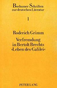 bokomslag Verfremdung in Bertolt Brechts 'Leben Des Galilei'