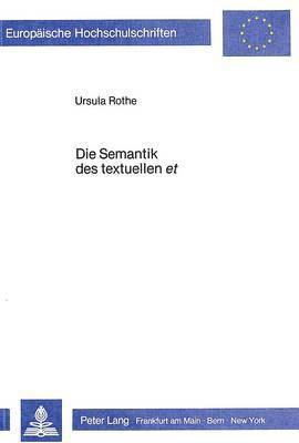 Die Semantik Des Textuellen Et 1