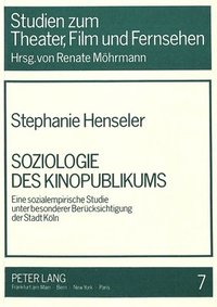 bokomslag Soziologie Des Kinopublikums
