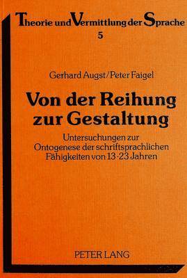 bokomslag Von Der Reihung Zur Gestaltung