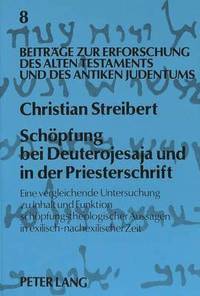 bokomslag Schoepfung Bei Deuterojesaja Und in Der Priesterschrift