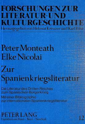 Zur Spanienkriegsliteratur