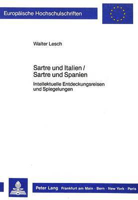 bokomslag Sartre Und Italien / Sartre Und Spanien