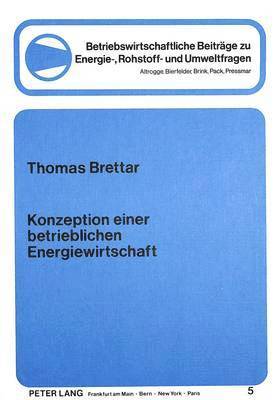 bokomslag Konzeption Einer Betrieblichen Energiewirtschaft