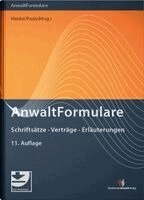 Thomas Heidel, Stephan Pauly - AnwaltFormulare, Inbunden