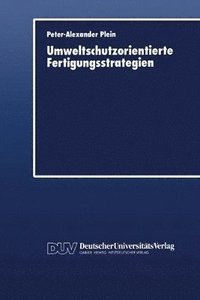 bokomslag Umweltschutzorientierte Fertigungsstrategien