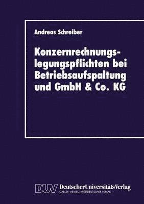 bokomslag Konzernrechnungslegungspflichten bei Betriebsaufspaltung und GmbH & Co. KG