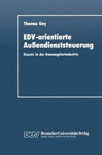 bokomslag EDV-orientierte Auendienststeuerung