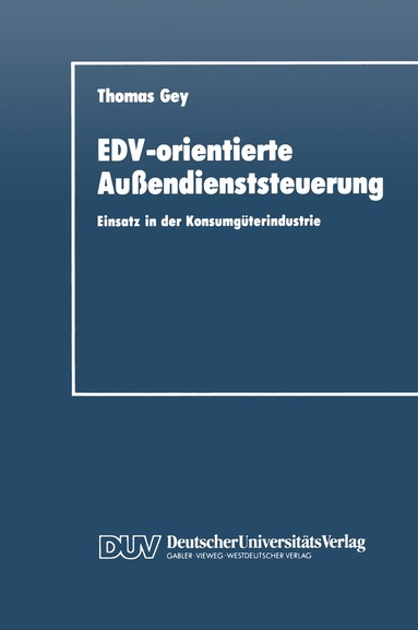 bokomslag EDV-orientierte Außendienststeuerung