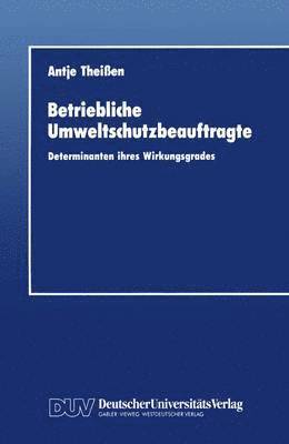 bokomslag Betriebliche Umweltschutzbeauftragte