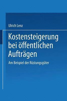 bokomslag Kostensteigerungen bei oeffentlichen Auftragen