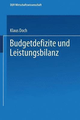 Budgetdefizite und Leistungsbilanz 1