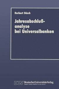 bokomslag Jahresabschluanalyse bei Universalbanken