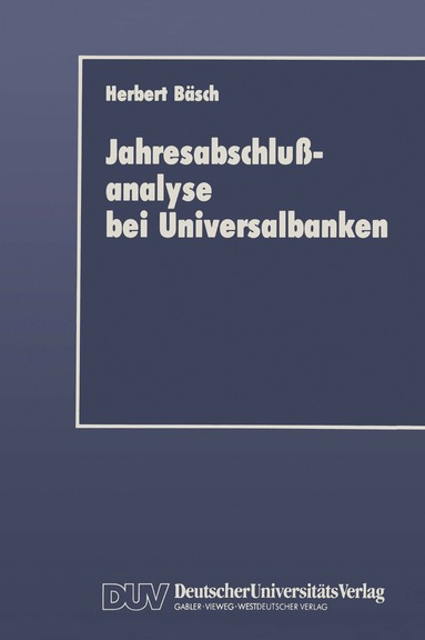 bokomslag Jahresabschlußanalyse bei Universalbanken