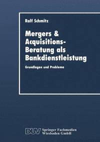 bokomslag Mergers & Acquisitions-Beratung als Bankdienstleistung