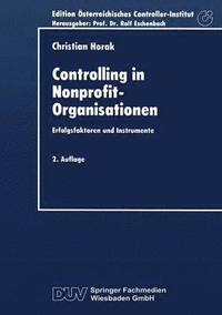 bokomslag Controlling in Nonprofit-Organisationen: Erfolgsfaktoren Und Instrumente