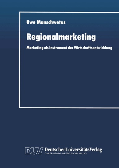 Uwe Manschwetus - Regionalmarketing, Häftad