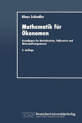 Mathematik fur OEkonomen 1