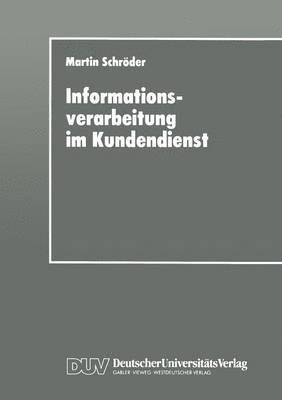 bokomslag Informationsverarbeitung im Kundendienst