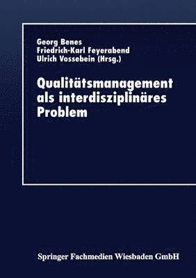 bokomslag Qualitätsmanagement ALS Interdisziplinäres Problem