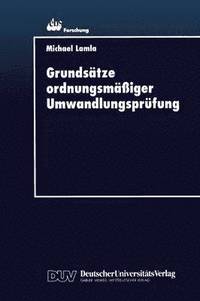 bokomslag Grundsätze ordnungsmäßiger Umwandlungsprüfung