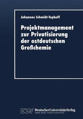 bokomslag Projektmanagement zur Privatisierung der ostdeutschen Großchemie