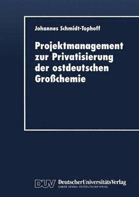 bokomslag Projektmanagement zur Privatisierung der ostdeutschen Grosschemie