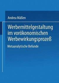 bokomslag Werbemittelgestaltung im vorökonomischen Werbewirkungsprozeß