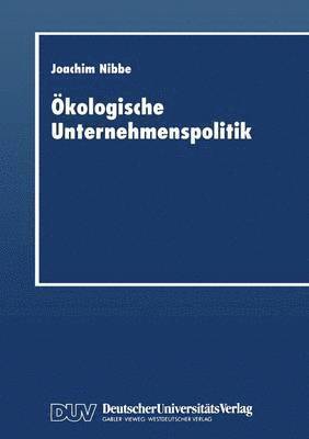 bokomslag Ökologische Unternehmenspolitik