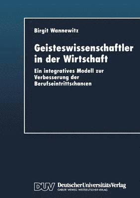 bokomslag Geisteswissenschaftler in der Wirtschaft