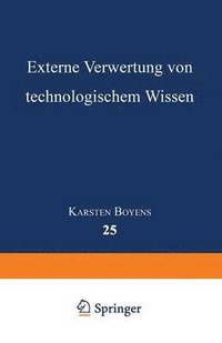 bokomslag Externe Verwertung von technologischem Wissen